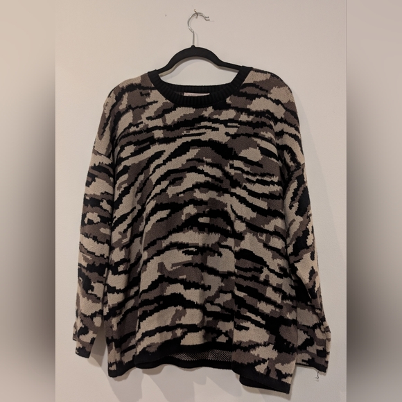 Philosophy Women Camo Knit Sweater | Size 2X | NWT - Picture 3 of 3